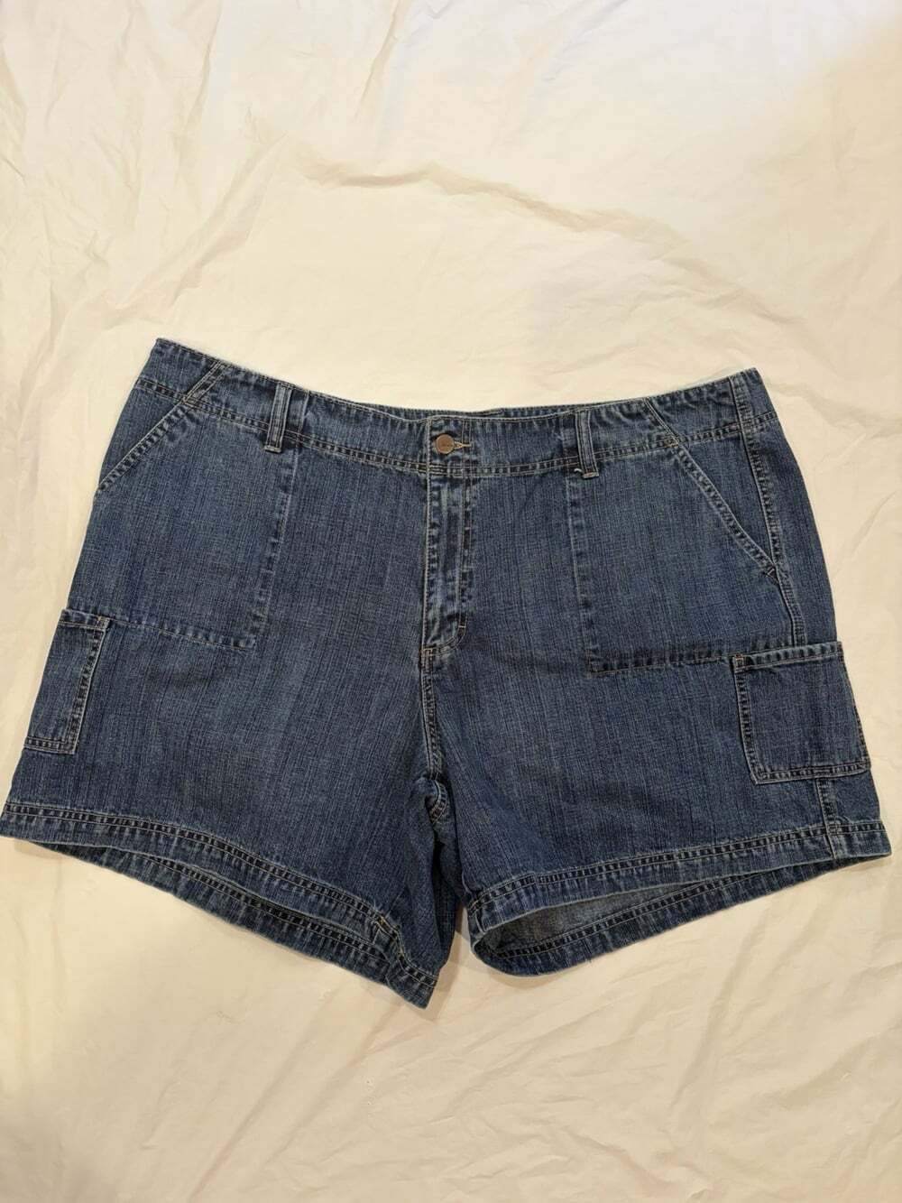 Venezia Shorts Women's 22 Blue Med Wash Denim 100% Cotton